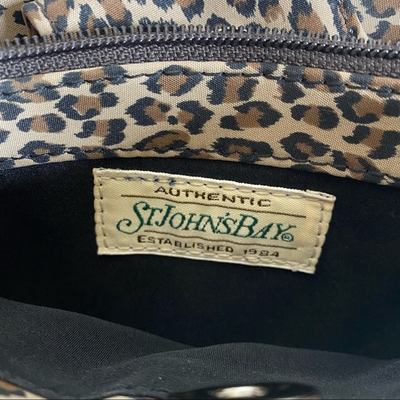 Vintage St Johns Bay leopard animal print bag - Picture 4 of 10